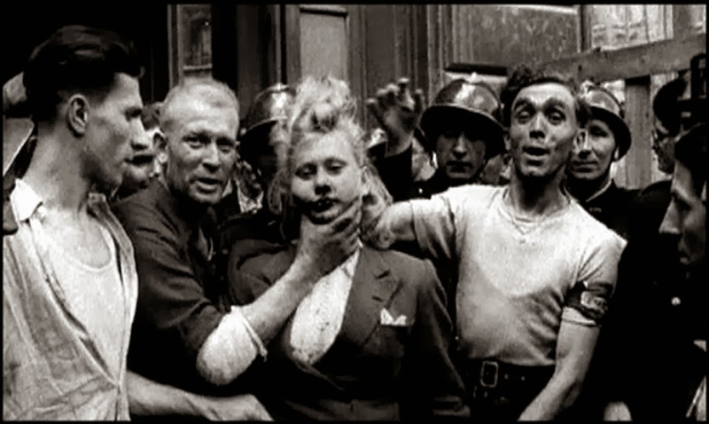 Illustration for article titled Cuando los franceses afeitaron la cabeza de sus mujeres para humillarlas públicamente: la vergüenza tras la WWII